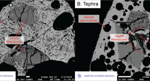 Eruption in Sundhnukagigar February 2024 - thin section